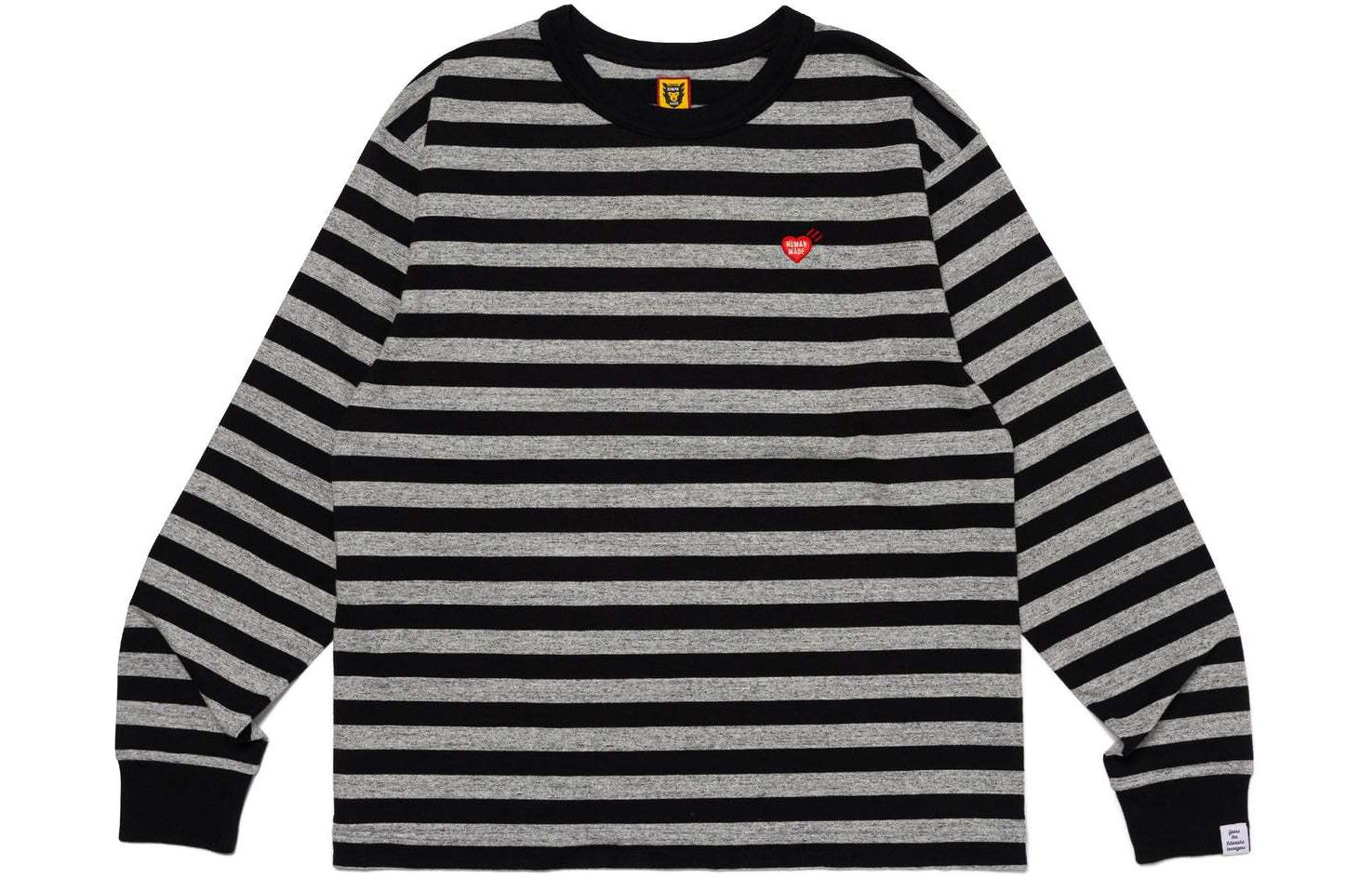 HUMAN MADE SS24 Striped Long Sleeve Pullover T-Shirt Unisex HM27CS018