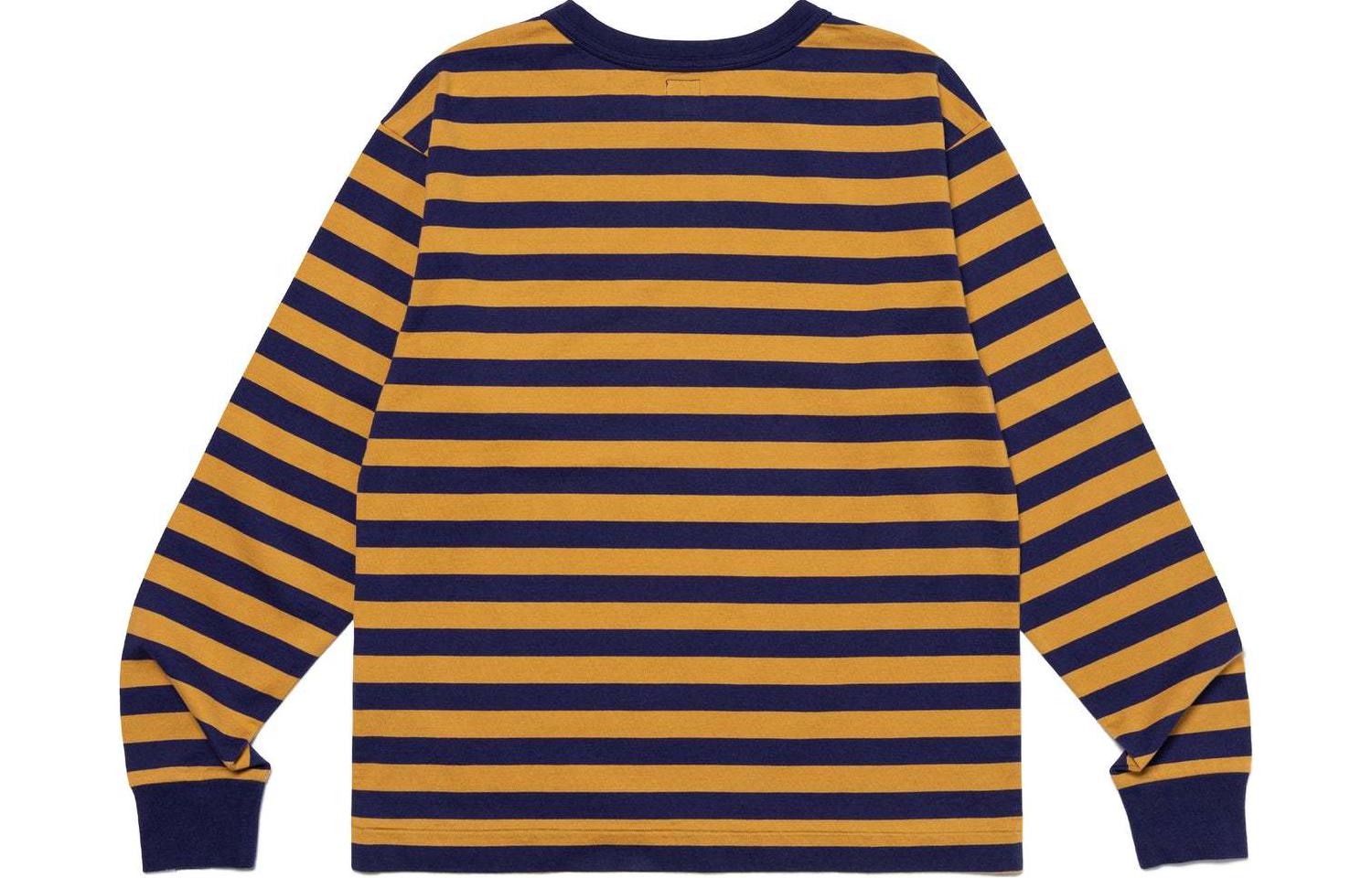 Purchase HUMAN MADE SS24 Baju T Lengan Panjang Berjalur Unisex HM27CS018