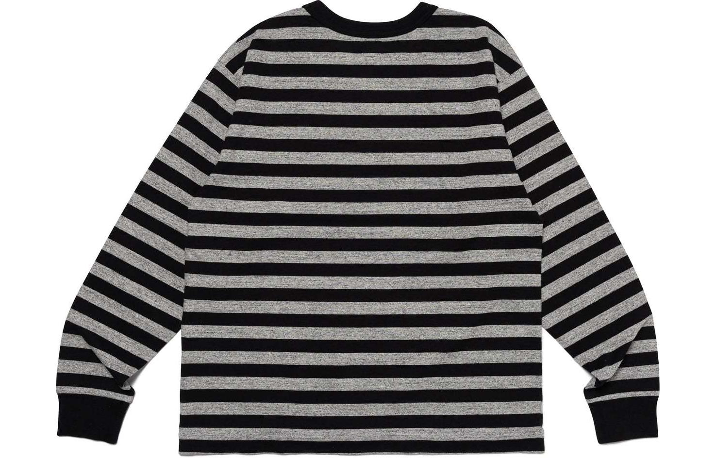 Cheap HUMAN MADE SS24 Baju T Lengan Panjang Berjalur Unisex HM27CS018