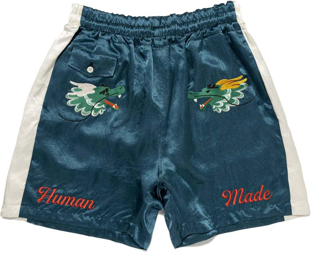 human-made-ss-24-summer-dragon-embroidery-relaxed-fit-unisex-shorts-hm-27-pt-017