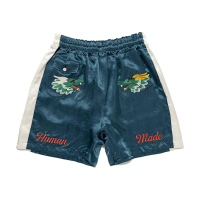 HUMAN MADE SS24 Summer Dragon Embroidery Relaxed Fit Unisex Shorts. HM27PT017