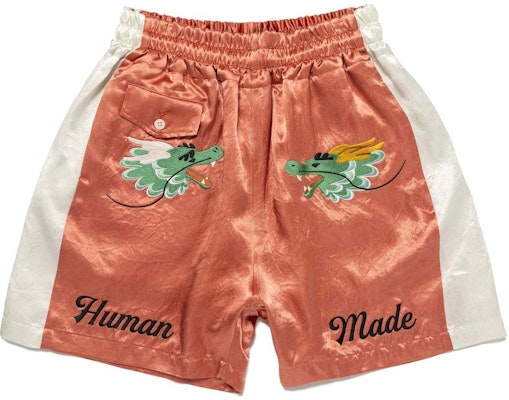 HUMAN MADE SS24 Celana Pendek Unisex Dragon Embroidery Santai. HM27PT017 Shop HUMAN MADE SS24 Celana Pendek Unisex Dragon Embroidery Santai. HM27PT017