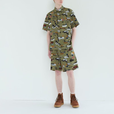 HUMAN MADE SS24 Celana Pendek Santai Unisex Motif Bebek Musim Panas. HM27PT018 Shop HUMAN MADE SS24 Celana Pendek Santai Unisex Motif Bebek Musim Panas. HM27PT018