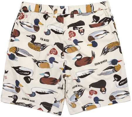 HUMAN MADE SS24 Celana Pendek Santai Unisex Motif Bebek Musim Panas. HM27PT018 Details for HUMAN MADE SS24 Celana Pendek Santai Unisex Motif Bebek Musim Panas. HM27PT018