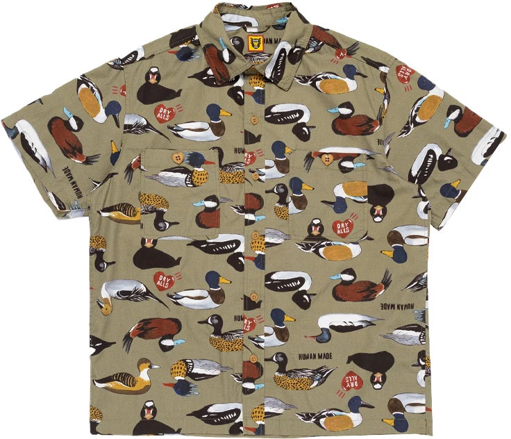 human-made-ss-24-summer-vibe-duck-pattern-short-sleeve-shirt-unisex-hm-27-sh-018