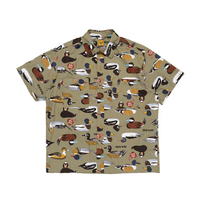 HUMAN MADE SS24 Summer Vibe Duck Pattern Short Sleeve Shirt Unisex HM27SH018