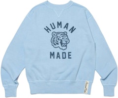 HUMAN MADE SS24 Tiger Print Logo Crewneck Sweatshirt Unisex. HM27CS025 HUMAN MADE SS24 Tiger Print Logo Crewneck Sweatshirt Unisex. HM27CS025