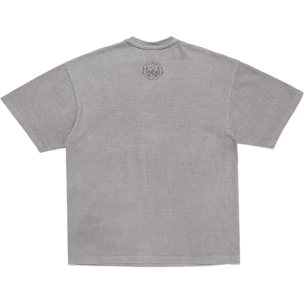 HUMAN MADE SS24 Unisex Charcoal Heart Print Tee with Natural Dye Craft. HM27CS057 圖 3