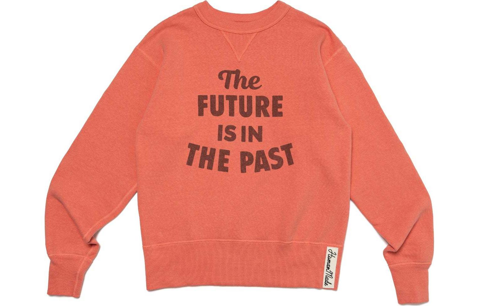 HUMAN MADE SS24 Unisex Crewneck Sweatshirt with Letter Print Design HM27CS026