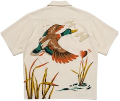 HUMAN MADE SS24 Unisex Duck Graphic Button-Up Short Sleeve Shirt HM27SH028 HUMAN MADE SS24 Unisex Duck Graphic Button-Up Short Sleeve Shirt HM27SH028