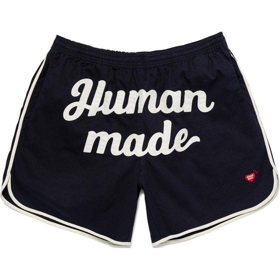 HUMAN MADE SS24 Unisex Heart Logo Embroidered Casual Shorts. HM27PT029