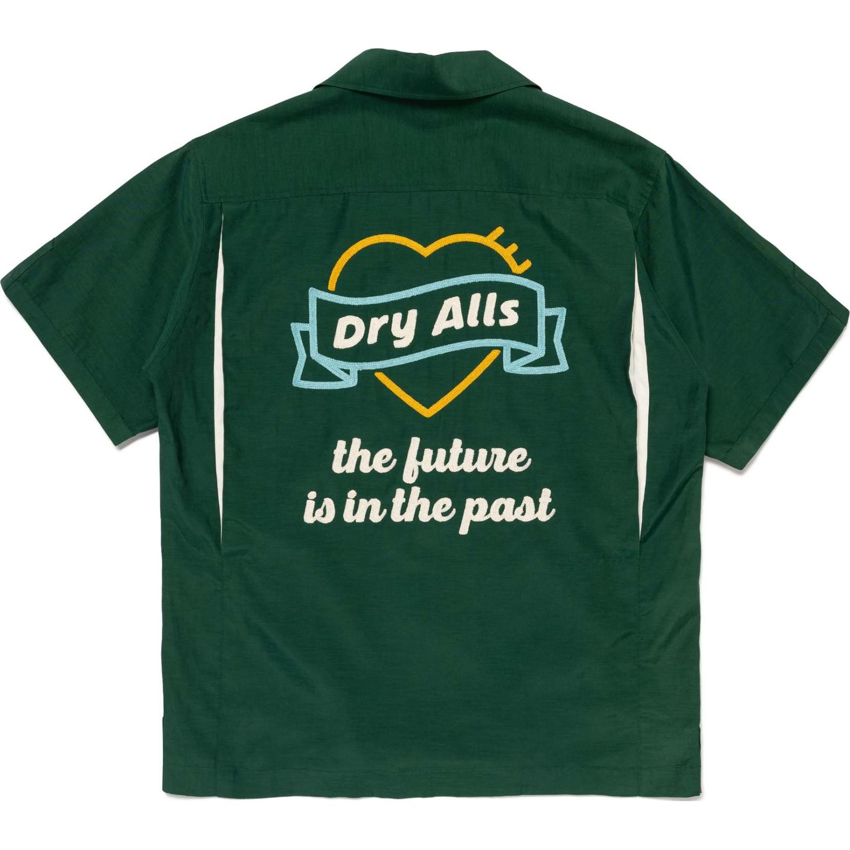 Shop HUMAN MADE SS24 男女同款短袖字母标志衬衫. HM27SH023