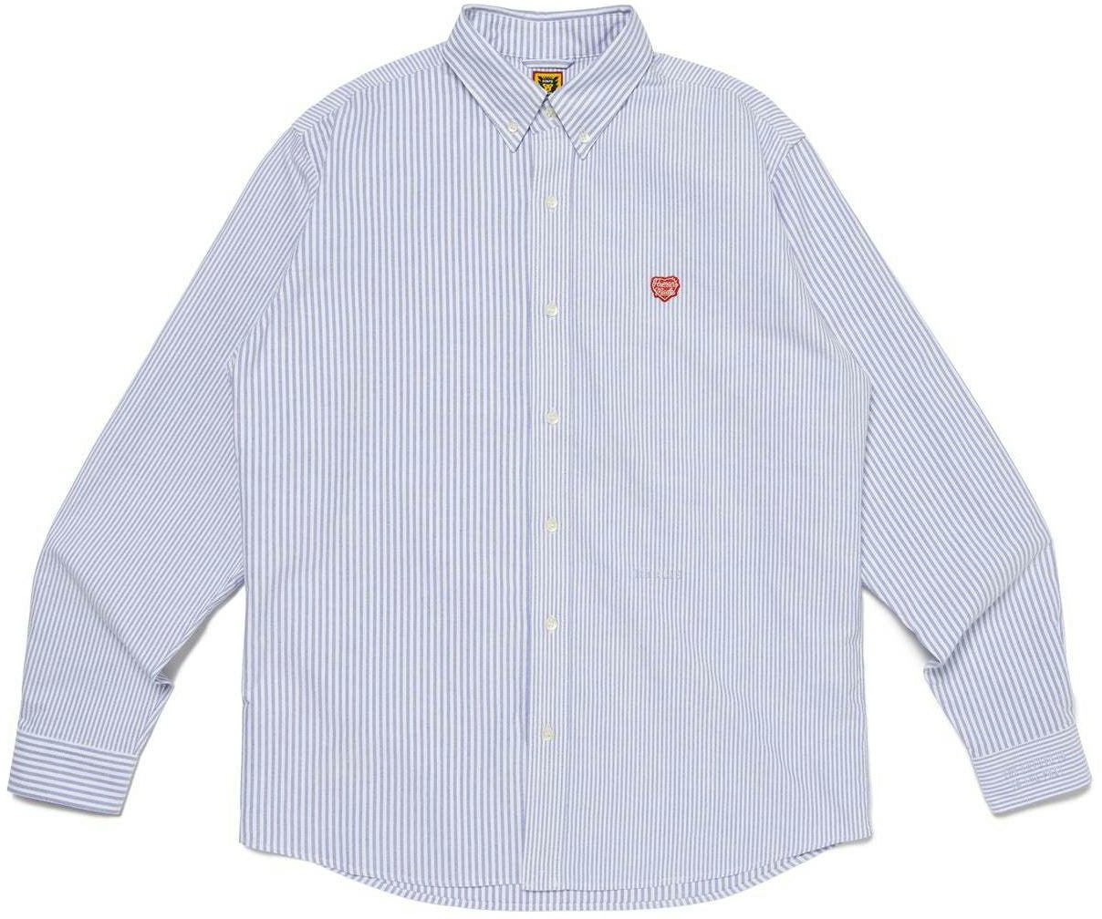 human-made-ss-24-unisex-striped-long-sleeve-casual-cotton-shirt-hm-27-sh-005