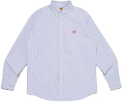 HUMAN MADE SS24 Unisex Striped Long Sleeve Casual Cotton Shirt HM27SH005 HUMAN MADE SS24 Unisex Striped Long Sleeve Casual Cotton Shirt HM27SH005