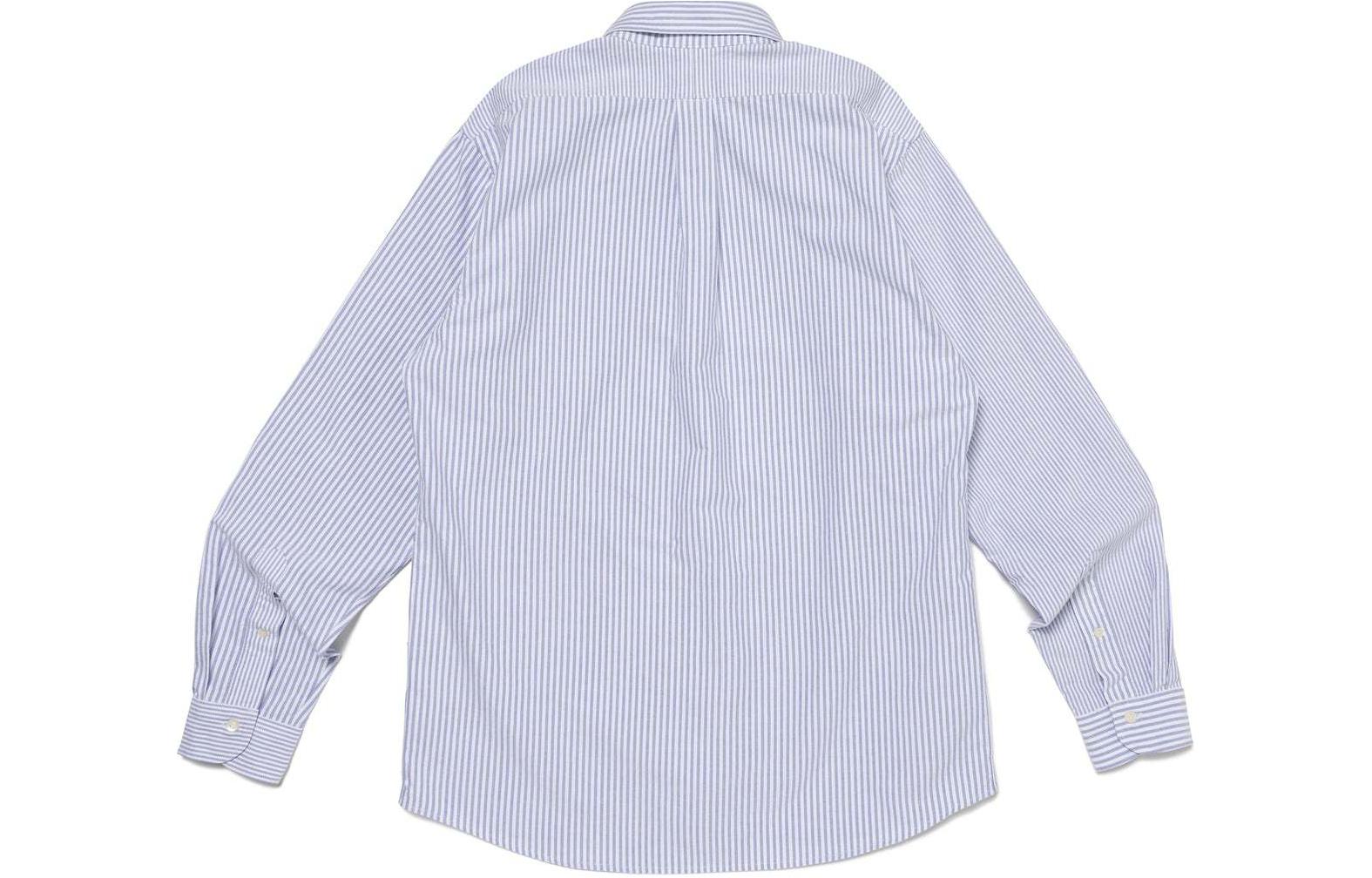 Lookbook 휴먼메이드 SS24 유니섹스 스트라이프 긴팔 캐주얼 코튼 셔츠 HM27SH005