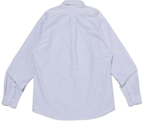 휴먼메이드 SS24 유니섹스 스트라이프 긴팔 캐주얼 코튼 셔츠 HM27SH005 Lookbook 휴먼메이드 SS24 유니섹스 스트라이프 긴팔 캐주얼 코튼 셔츠 HM27SH005