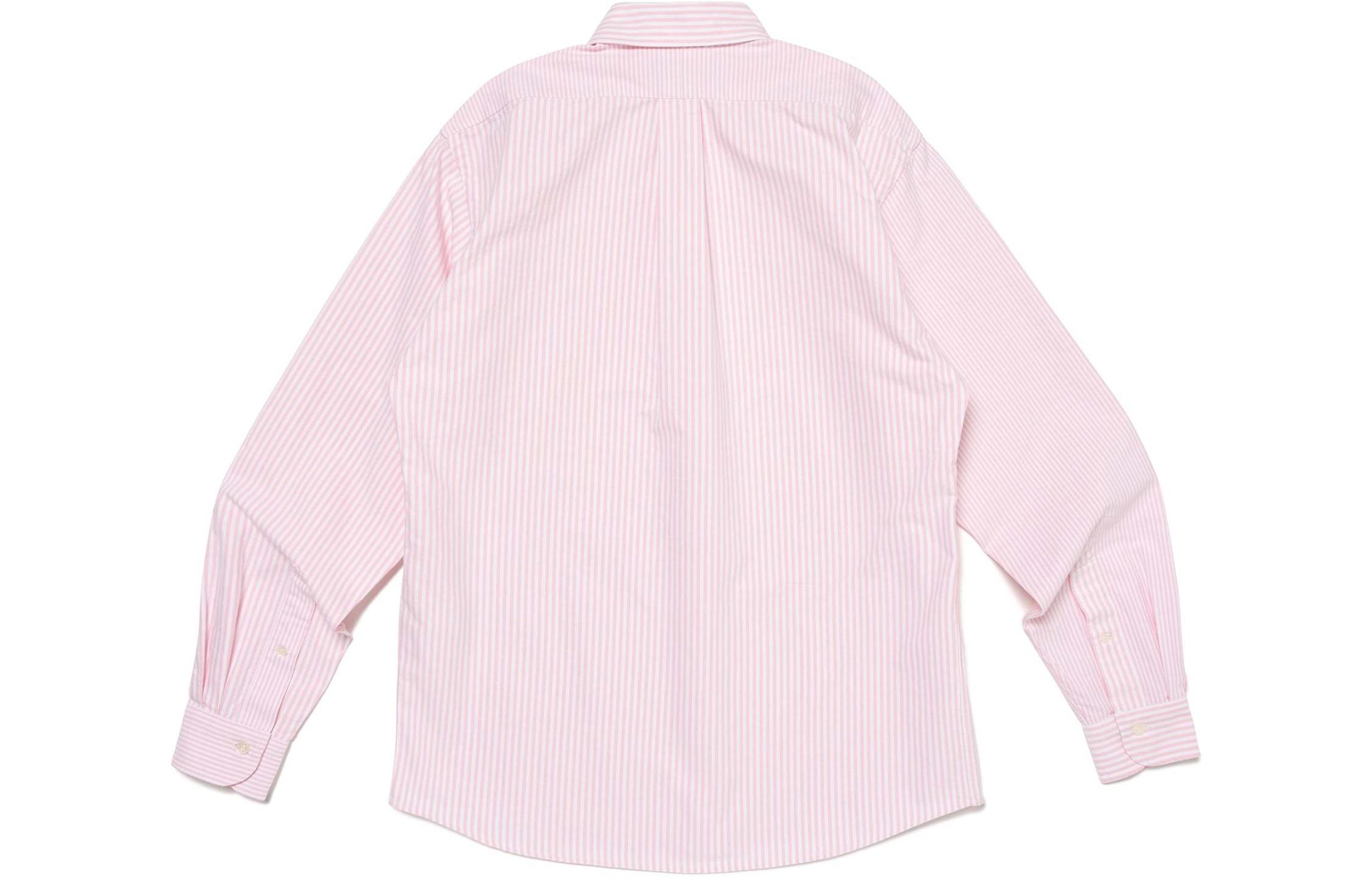 Purchase 휴먼메이드 SS24 유니섹스 스트라이프 긴팔 캐주얼 코튼 셔츠 HM27SH005