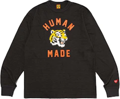 Order HUMAN MADE SS24 男女款虎紋圖案長袖圓領T恤 HM27CS013