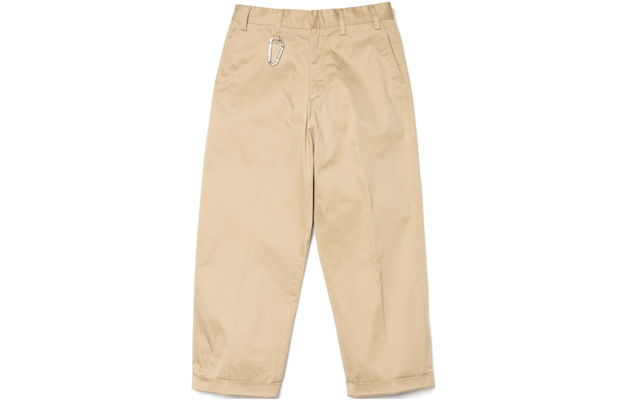 HUMAN MADE SS24 Unisex Wide-Leg Cropped Casual Pants with Zipper HM27PT005