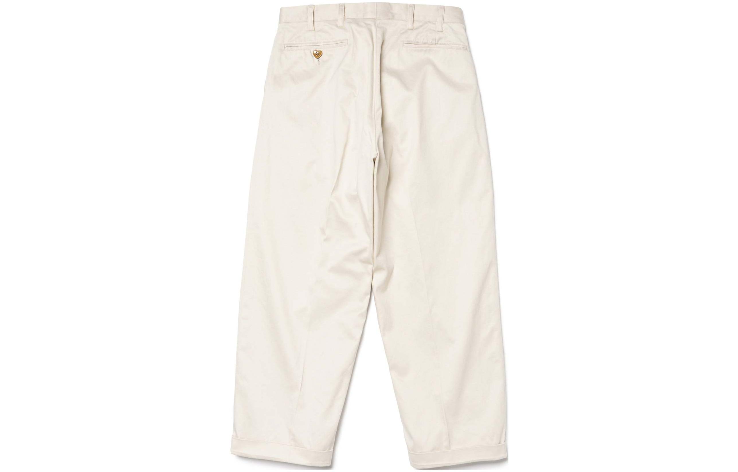 Order HUMAN MADE SS24 Unisex Wide-Leg Cropped Casual Pants with Zipper HM27PT005