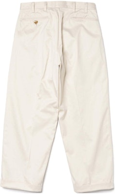 HUMAN MADE SS24 Unisex Wide-Leg Cropped Casual Pants with Zipper HM27PT005 Order HUMAN MADE SS24 Unisex Wide-Leg Cropped Casual Pants with Zipper HM27PT005