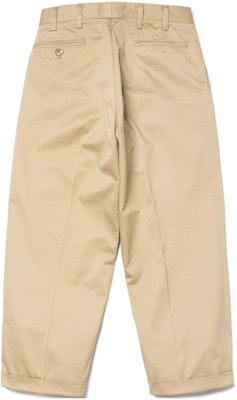 HUMAN MADE SS24 Unisex Wide-Leg Cropped Casual Pants with Zipper HM27PT005 Purchase HUMAN MADE SS24 Unisex Wide-Leg Cropped Casual Pants with Zipper HM27PT005