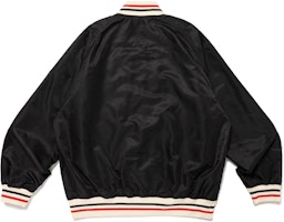 HUMAN MADE SS24 男女同款标志棒球夹克,条纹罗纹领设计. HM27JK008 Sizing HUMAN MADE SS24 男女同款标志棒球夹克,条纹罗纹领设计. HM27JK008