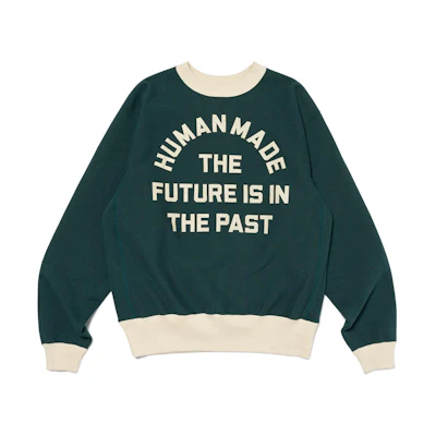 HUMAN MADE SS24 Vintage Crack Print Logo Crewneck Sweatshirt Unisex. HM27CS022