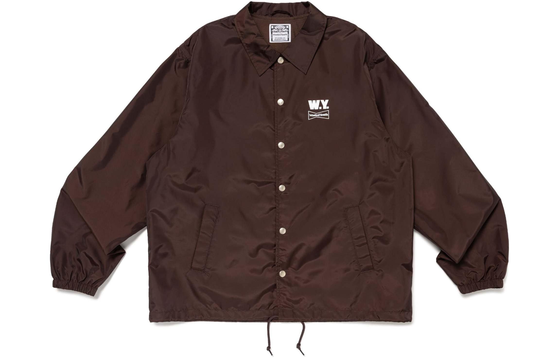 Human Made SS24 Wasted Youth Coach Jacket Button-Up Unisex Lettering Jacket WY27JK001