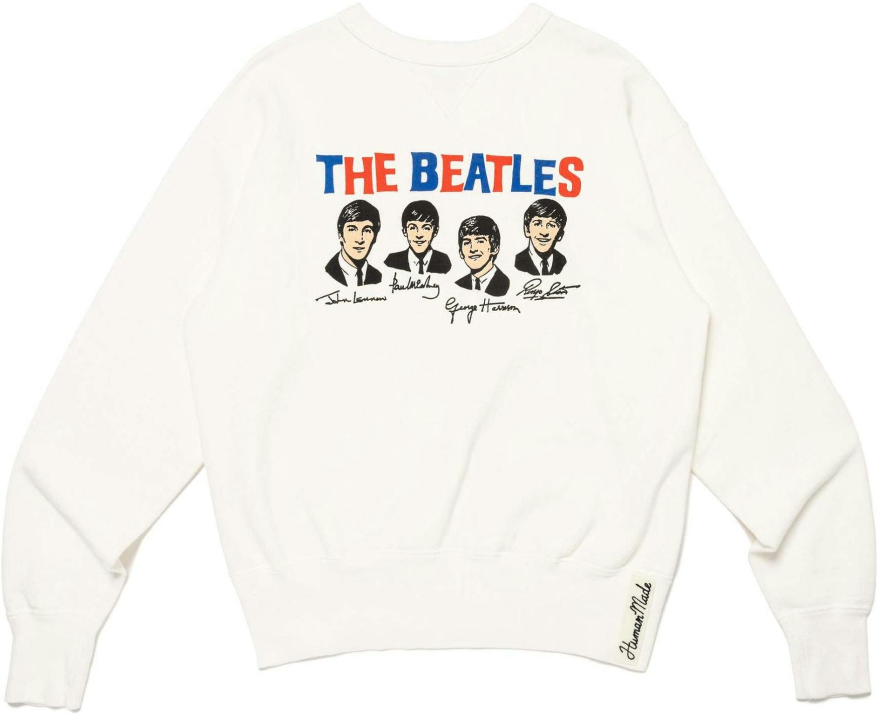 human-made-ss-24-white-crewneck-sweatshirt-with-graphic-print-unisex-long-sleeve-hm-27-cs-034