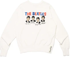 HUMAN MADE SS24 White Crewneck Sweatshirt with Graphic Print Unisex Long Sleeve. HM27CS034 HUMAN MADE SS24 White Crewneck Sweatshirt with Graphic Print Unisex Long Sleeve. HM27CS034