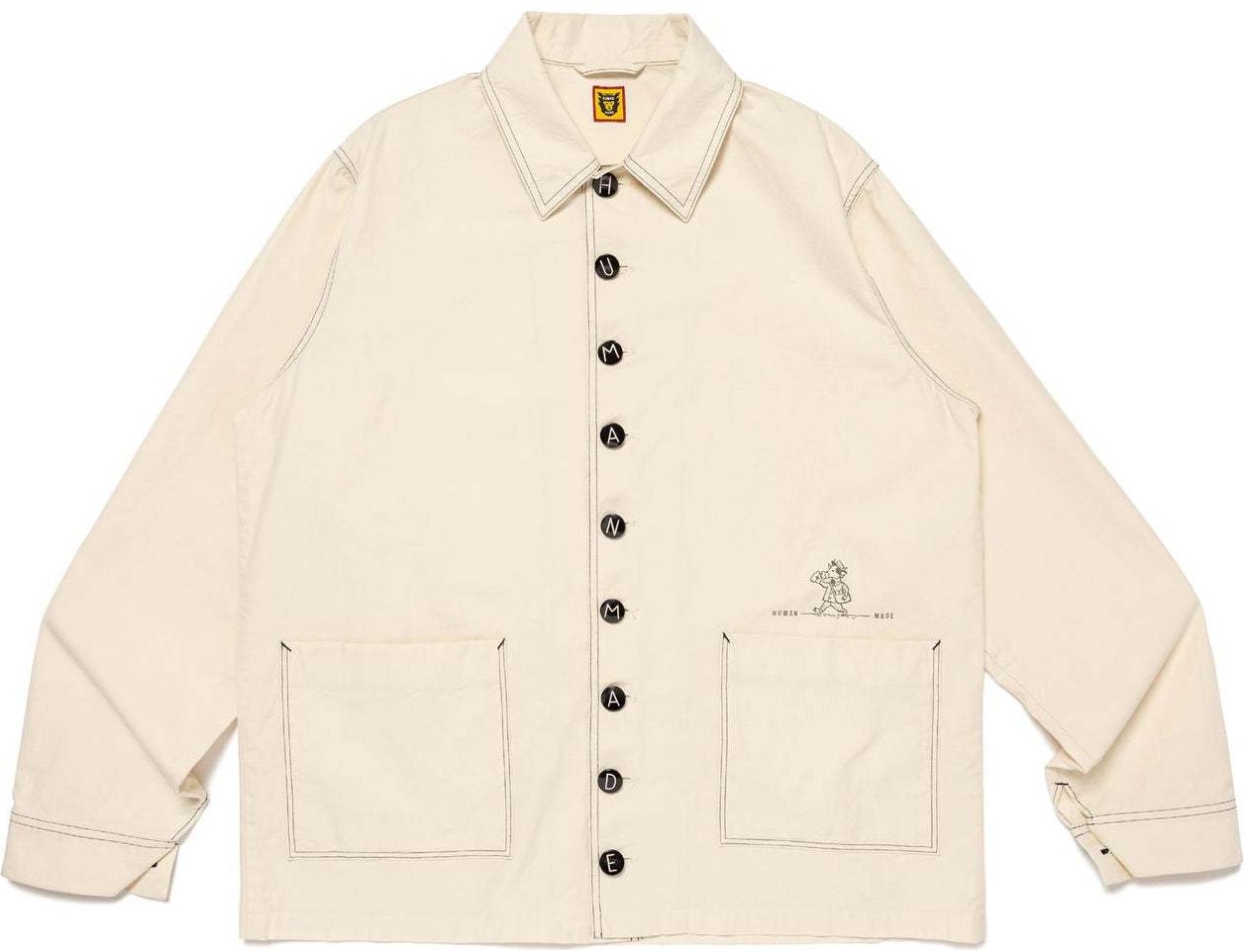 human-made-ss-24-white-embroidered-button-casual-workwear-jacket-unisex-hm-27-jk-023