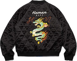 HUMAN MADE SS24 Jaket Crewneck Bordir Reversible Black Tahun Naga HM27JK001 Lookbook HUMAN MADE SS24 Jaket Crewneck Bordir Reversible Black Tahun Naga HM27JK001