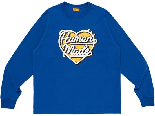 Camiseta Unisex HUMAN MADE SS25 Logo Corazón Manga Larga Cuello Redondo HM29CS021 Sizing Camiseta Unisex HUMAN MADE SS25 Logo Corazón Manga Larga Cuello Redondo HM29CS021