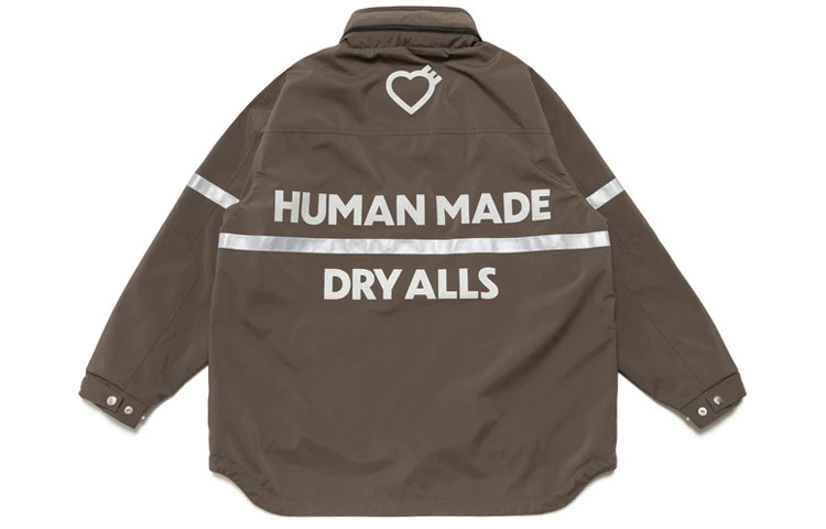 Purchase HUMAN MADE Striped Logo Slogan Print Firefighter Jacket. HM22JK004
