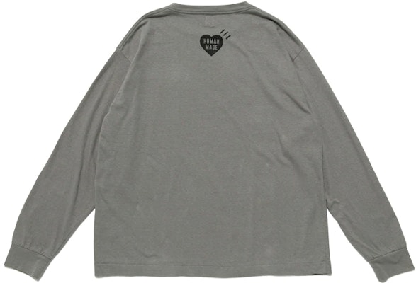 Camiseta Unisex HUMAN MADE Tigre Pato Perro Oso Estampado Corazón Manga Larga HM23CS015 6