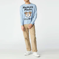 Shop HUMAN MADE 老虎鴨狗熊印花愛心長袖T恤 男女款 HM23CS015