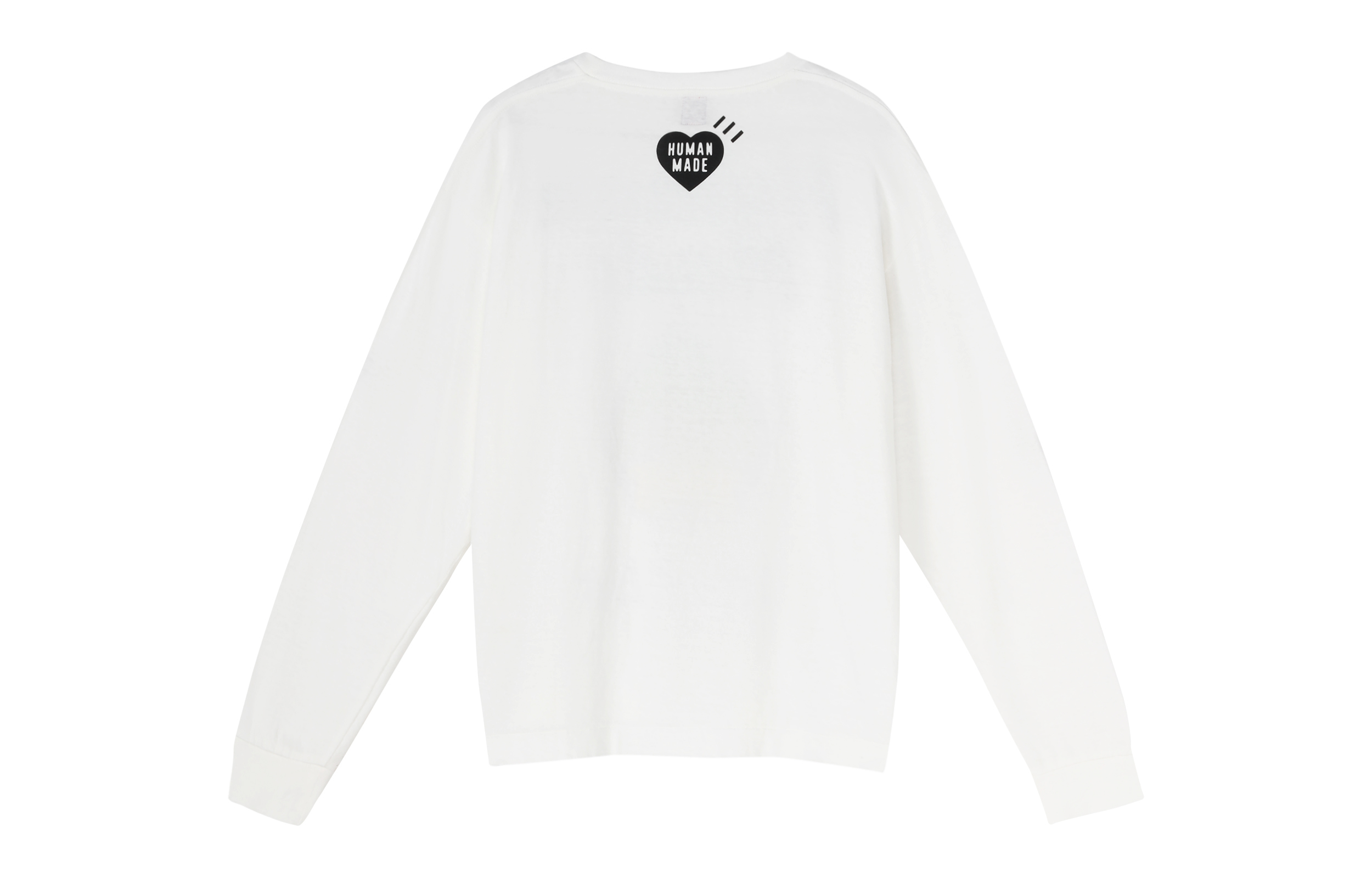 Sizing Camiseta Unisex HUMAN MADE Tigre Pato Perro Oso Estampado Corazón Manga Larga HM23CS015