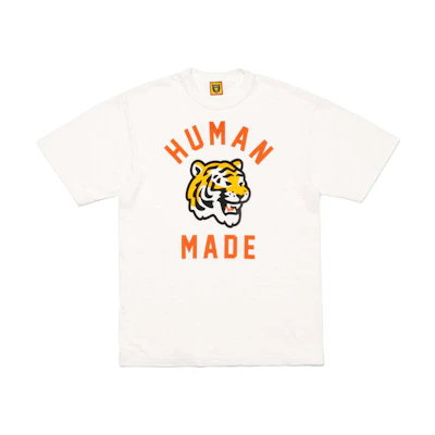 HUMAN MADE Tiger Head Print Unisex Crewneck Short Sleeve T-Shirt HM27TE002