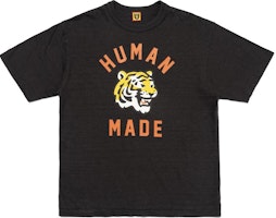 Shop HUMAN MADE Tiger Head Print Unisex Crewneck Short Sleeve T-Shirt HM27TE002