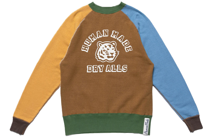 Order 휴먼 메이드 타이거 헤드 레트로 남성용 풀오버 스웻셔츠 HM20CS026