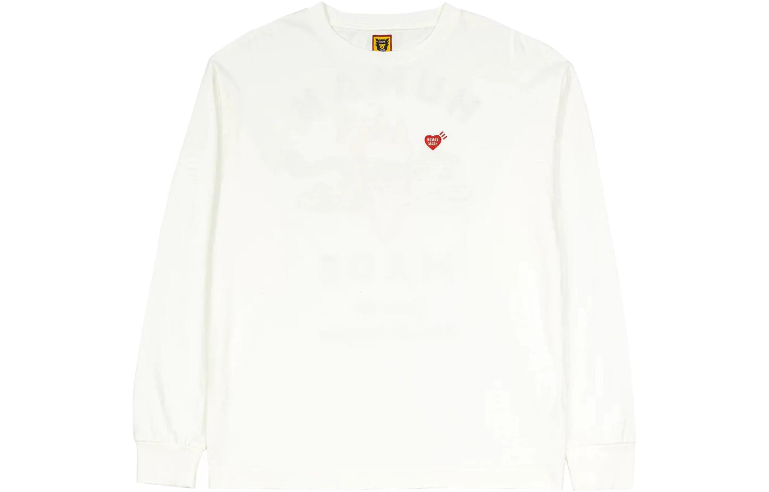 Lookbook Camiseta Unisex HUMAN MADE Cuello Redondo Manga Larga Estampado de Tigre. HM25CS029