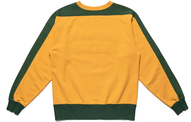 Lookbook 휴먼 메이드 투톤 로고 크루넥 스웻셔츠 HM20CS018