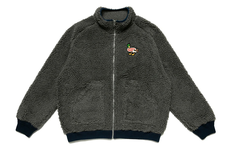 Order HUMAN MADE Unisex Fleece Jacket with Mountain Print Back HM20JK018