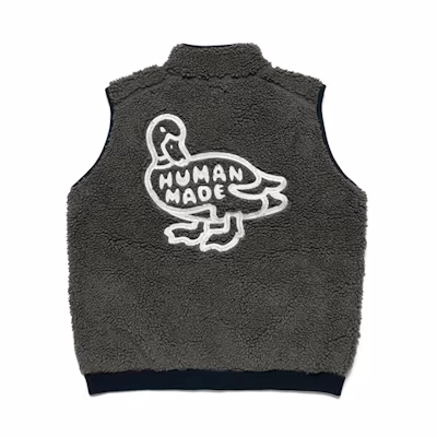 HUMAN MADE Unisex Fleece Vest HM20JK019