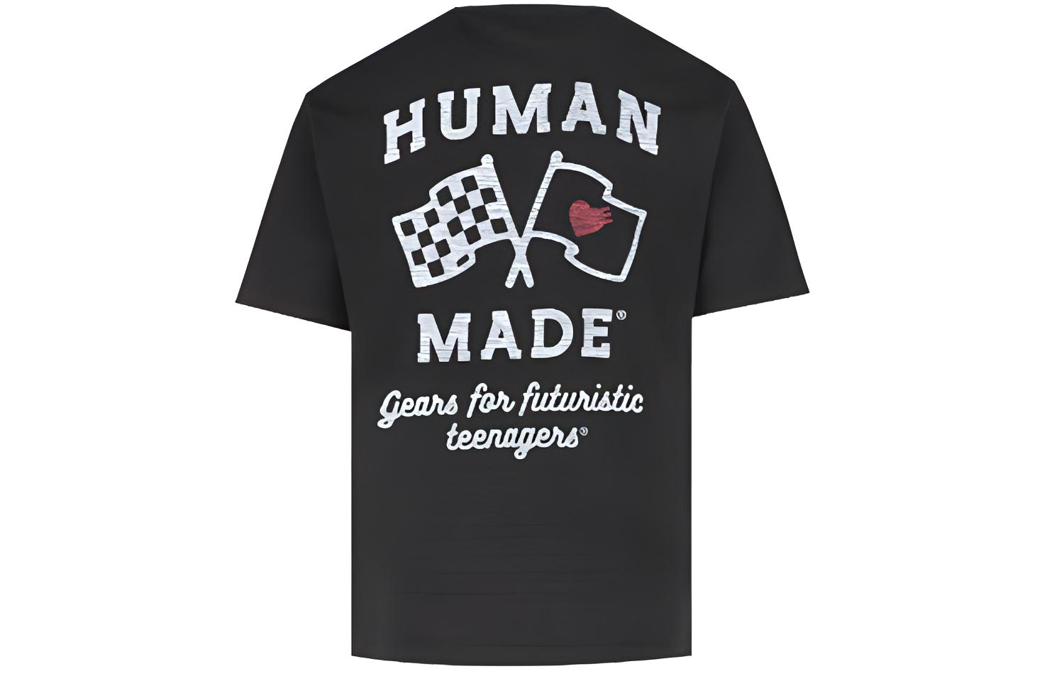 HUMAN MADE Unisex Graphic Embroidered Short Sleeve T-Shirt HM19CS030