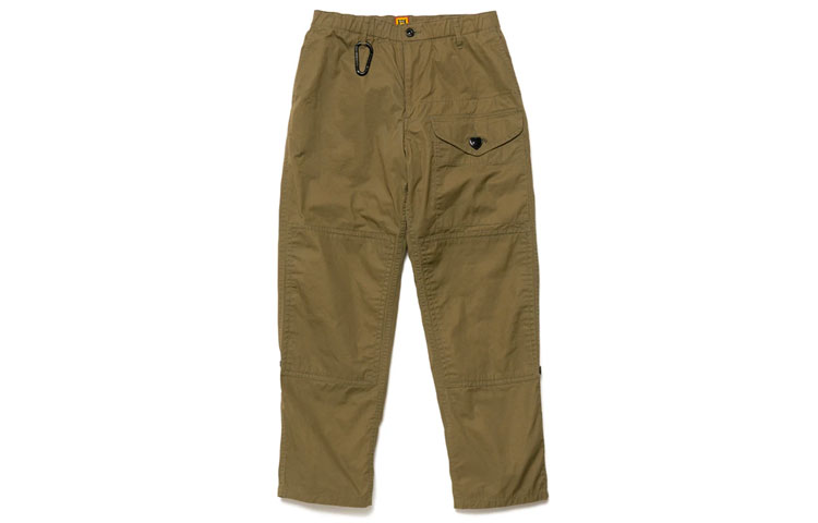 HUMAN MADE Unisex Loose-Fit Drawstring Cropped Casual Pants HM22PT003