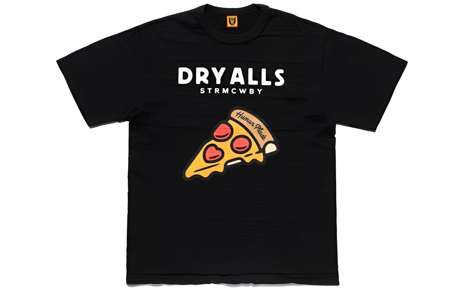 HUMAN MADE Unisex Pizza Logo Short Sleeve T-Shirt HM19TE025