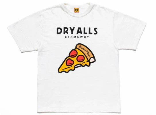 HUMAN MADE Unisex Kaos Lengan Pendek Logo Pizza HM19TE025 Shop HUMAN MADE Unisex Kaos Lengan Pendek Logo Pizza HM19TE025