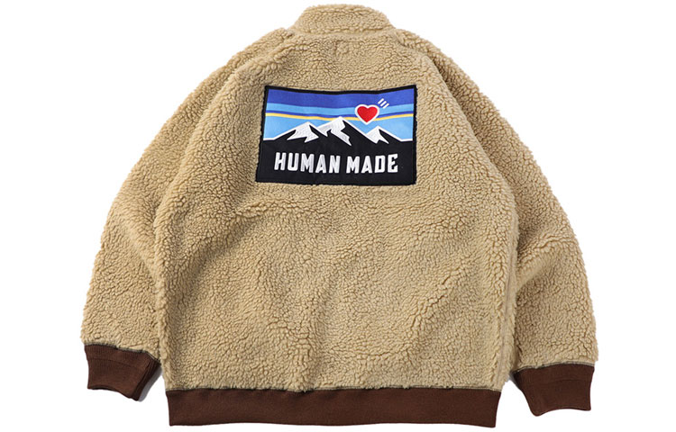 Shop HUMAN MADE Jaket Sherpa Fleece Unisex HM20JK016
